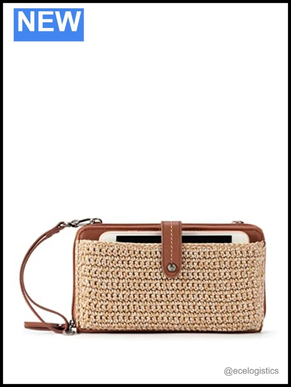 The Sak Crochet Hobo Bag & Smartphone Crossbody Set - Faux Leather Vegan